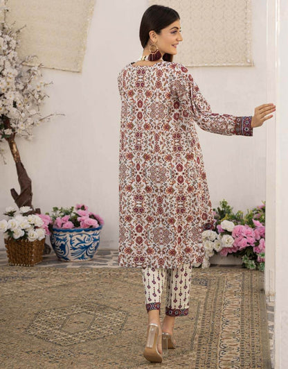 AY-019 – 2 Piece Digital Printed Unstitched Luxury Lawn