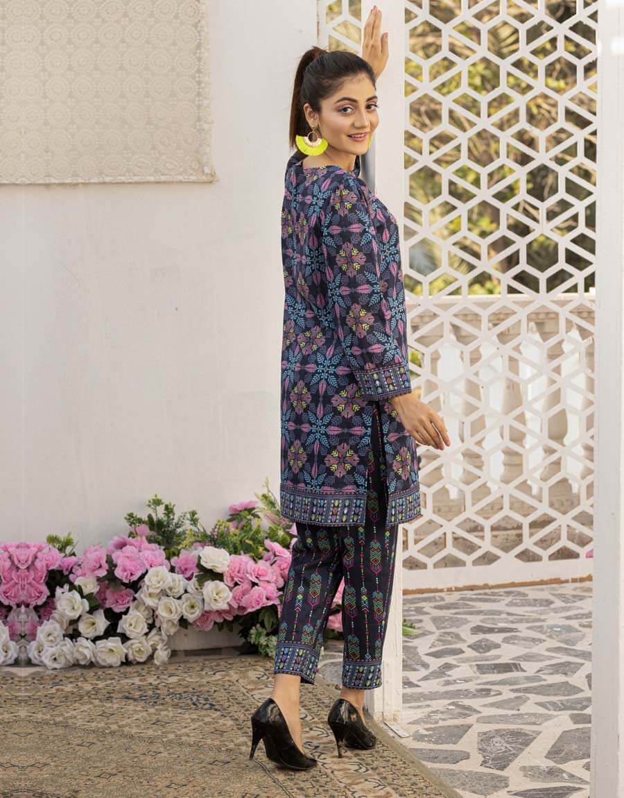 AY-021 – 2 Piece Digital Printed Unstitched Luxury Lawn