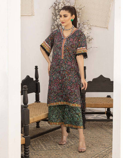 AY-012 – 2 Piece Digital Printed Unstitched Luxury Lawn