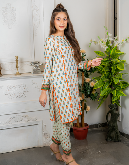 AYW-014 - Unstitched Khaddar 2 Piece