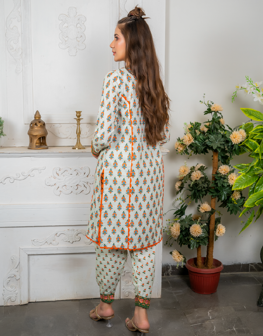 AYW-014 - Unstitched Khaddar 2 Piece