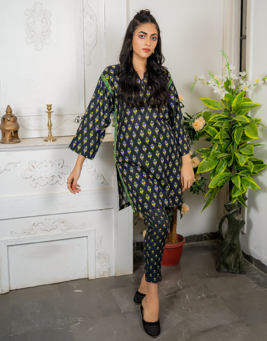 AYW-015 - Unstitched Khaddar 2 Piece