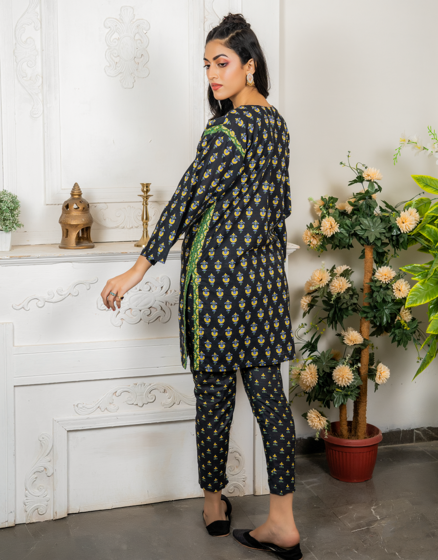 AYW-015 - Unstitched Khaddar 2 Piece