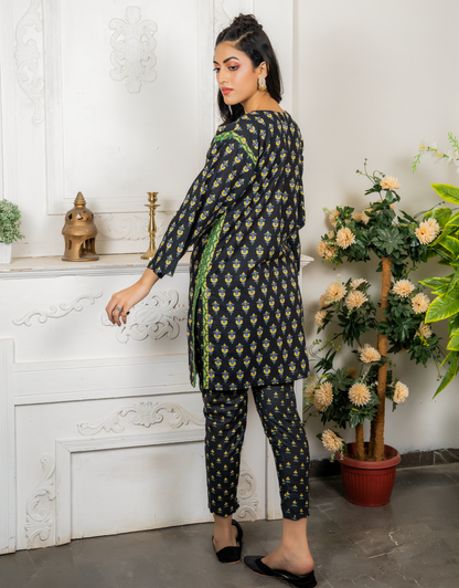 AYW-015 - Unstitched Khaddar 2 Piece