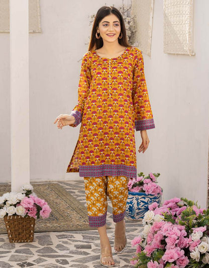 AY-015 – 2 Piece Digital Printed Unstitched Luxury Lawn