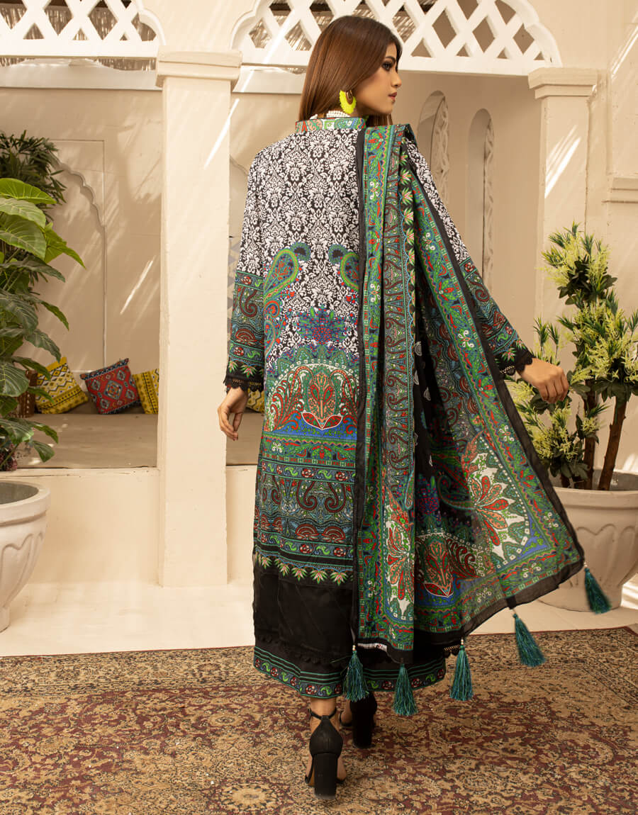 AY-004 – 3 Piece Digital Printed Unstitched Luxury Lawn