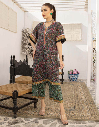 AY-012 – 2 Piece Digital Printed Unstitched Luxury Lawn