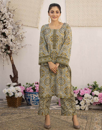 AY-022 – 2 Piece Digital Printed Unstitched Luxury Lawn