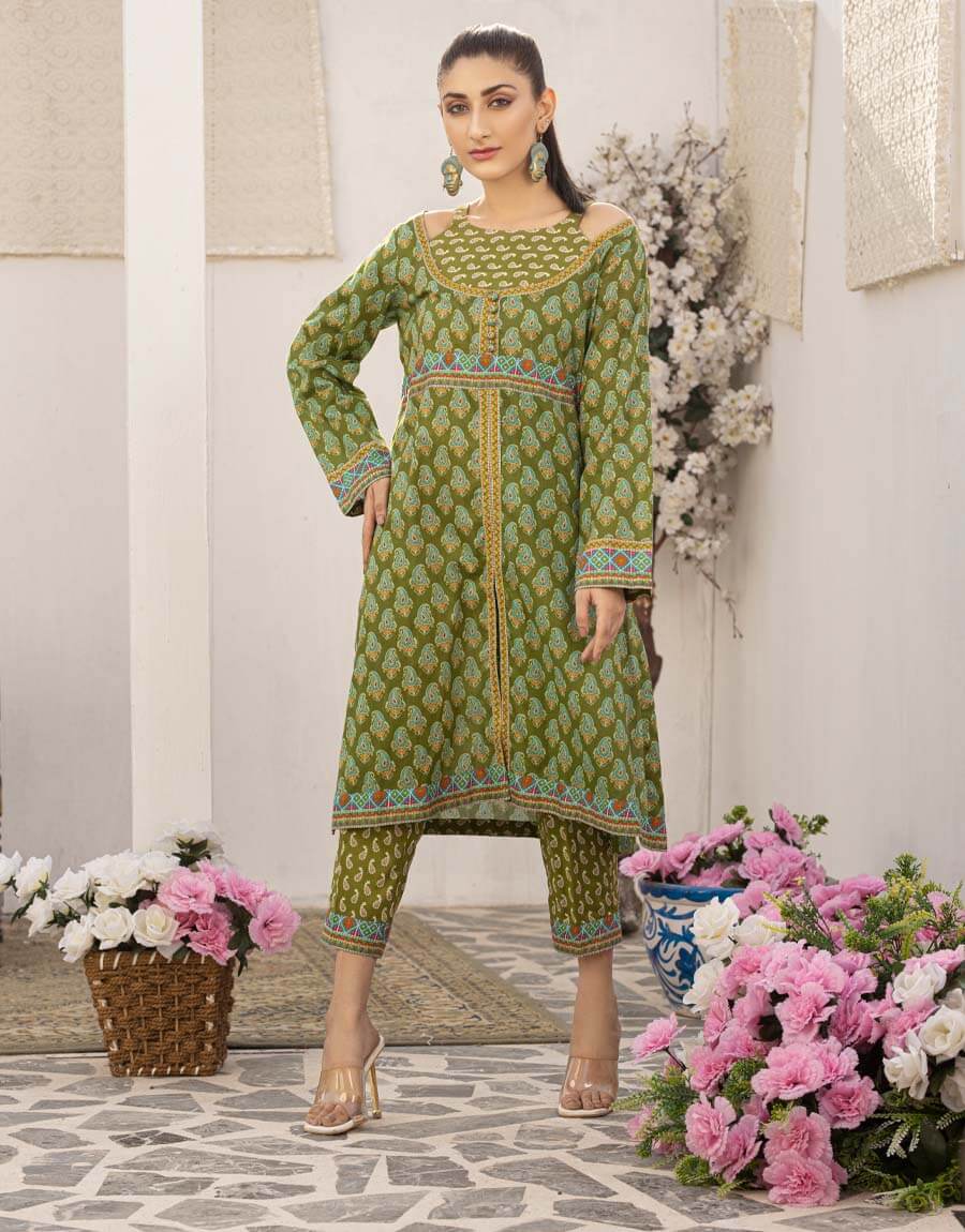 AY-016 – 2 Piece Digital Printed Unstitched Luxury Lawn