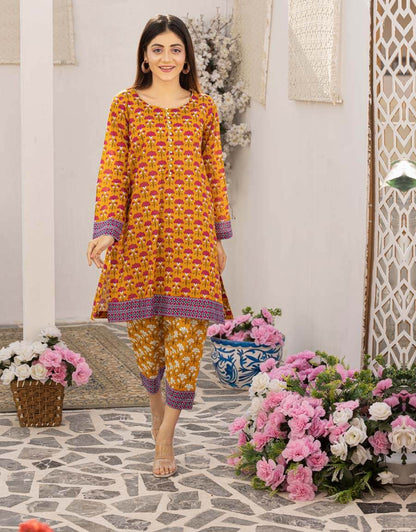 AY-015 – 2 Piece Digital Printed Unstitched Luxury Lawn